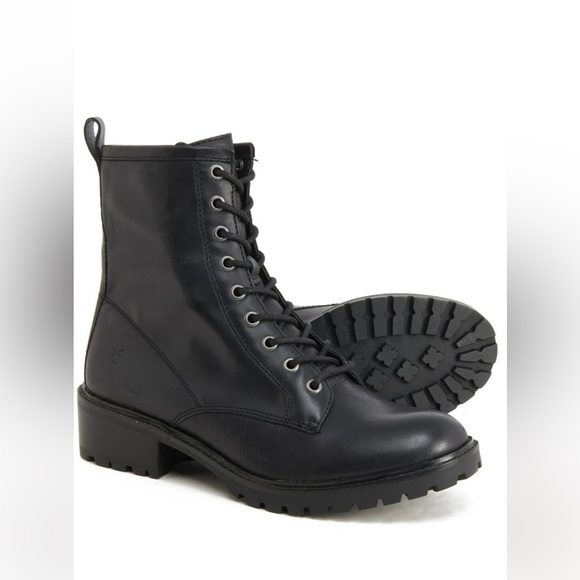 Frye Shoes - FRYE foster combat boots - black